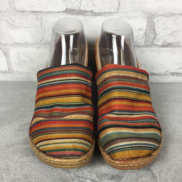 Soft Spots Multi colored Clogs Size 8.5W - Picture 2 of 6
